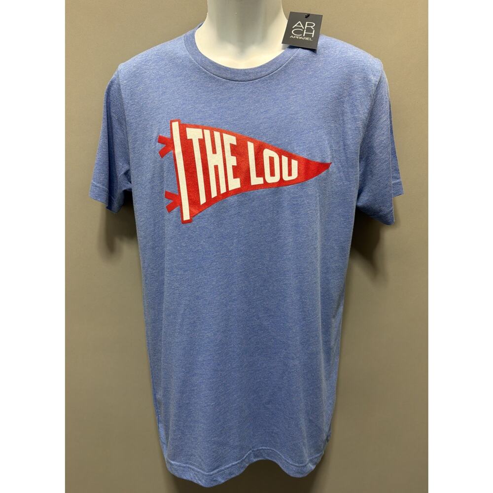 Arch Apparel ST Louis The Lou Streetwear T shirt Men’s M New W Tags Heather Blue